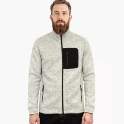 FORSBERG warme Strickjacke mit Brusttasche