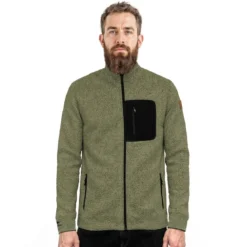 FORSBERG warme Strickjacke mit Brusttasche