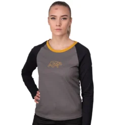 FORSBERG zweifarbiges Longsleeve mit Brustlogo Damen