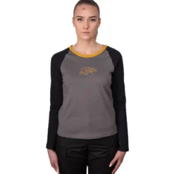 FORSBERG zweifarbiges Longsleeve mit Brustlogo Damen
